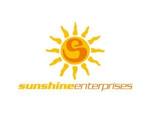Logo: Sonne mit orangenem S uns gelbem Schriftzug